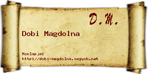 Dobi Magdolna névjegykártya